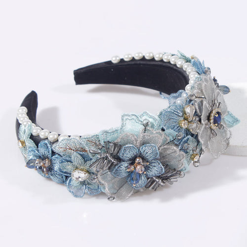 Blue jewelled headband