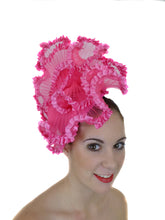 Load image into Gallery viewer, Gorgeous hot pink frilled fascinator